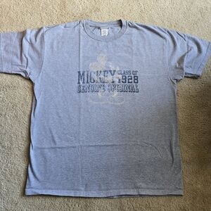 Disney heather gray Mickey Mouse 1928 short sleeve t-shirt graphic tee 2X XXL